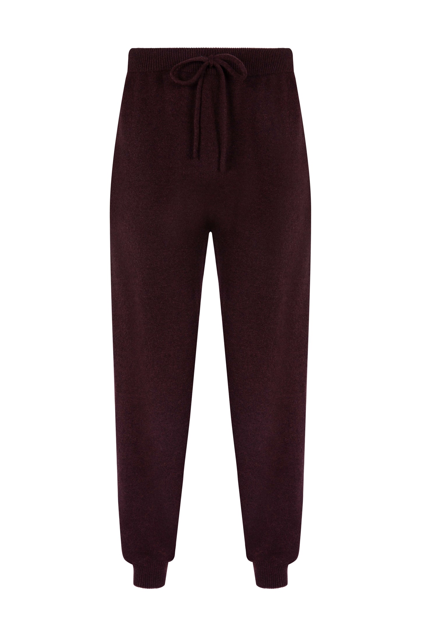 Johnstons of Elgin SS24 Men's Knitwear Malt Brown Seamless Cashmere Cuffed Joggers KBI05155HB7084