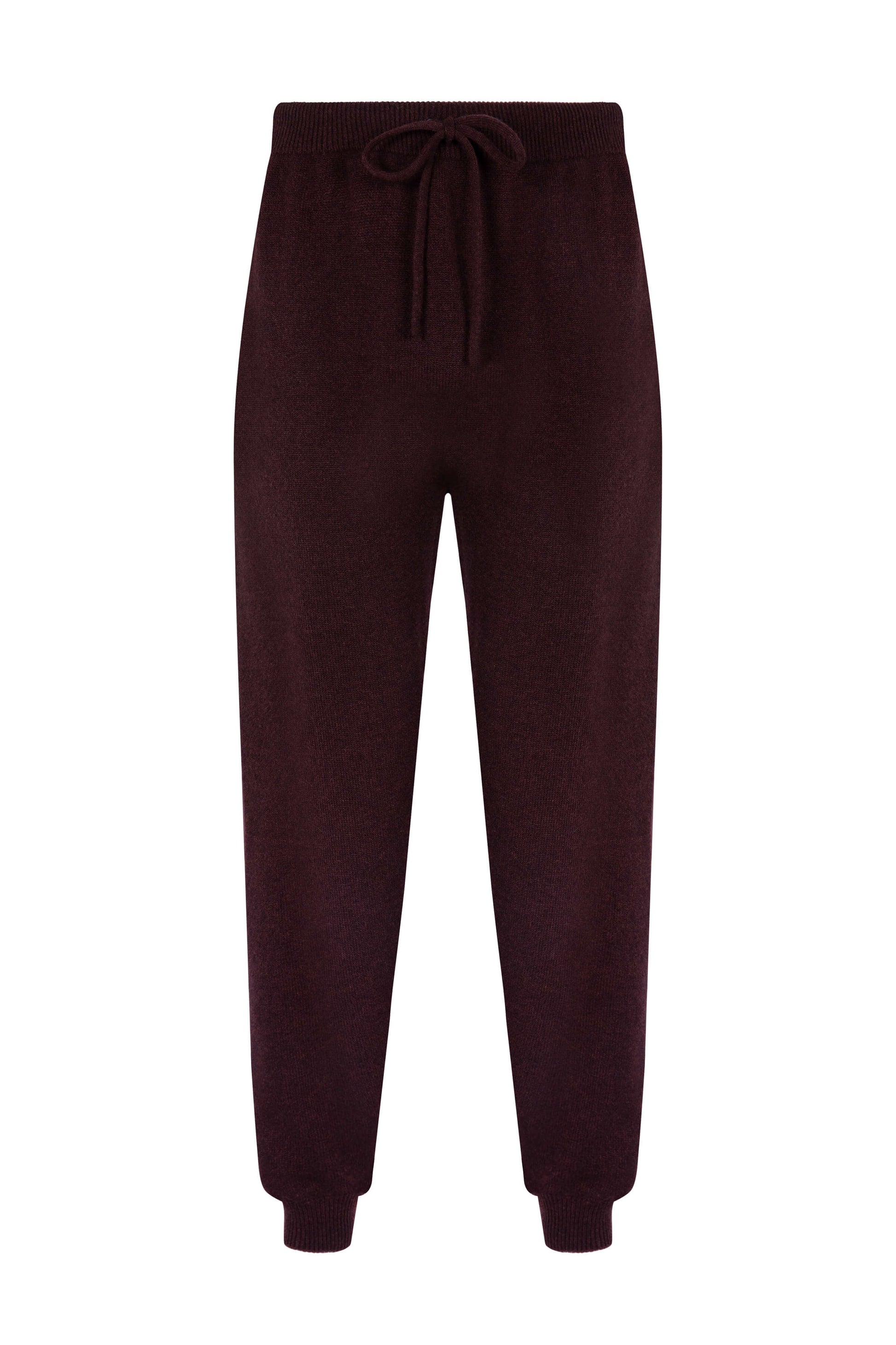 Johnstons of Elgin SS24 Men's Knitwear Malt Brown Seamless Cashmere Cuffed Joggers KBI05155HB7084