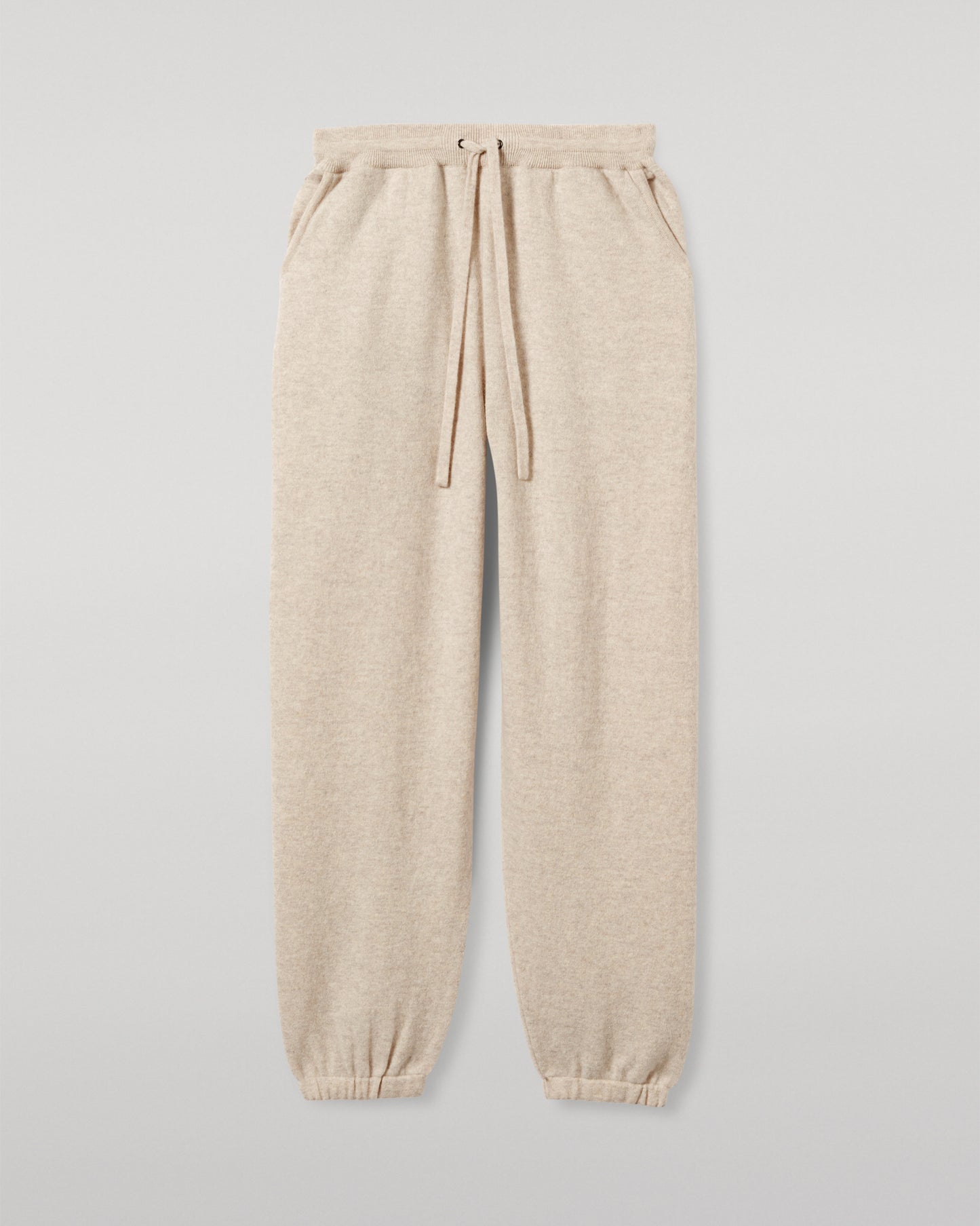 JOHNSTONS OF ELGIN MENS KIRK SWEATPANTS NATURAL 97% CASHMERE 3% POLYESTER KBP00948HA0402