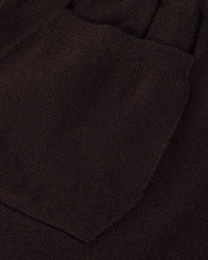 Johnstons of Elgin AW25 Men's Knitwear Molasses Tapered Cashmere Brown Joggers KBP00948SB7290