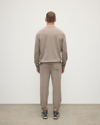 Johnstons of Elgin Men's Knitwear Ash Tapered Cashmere Joggers KBP00948HB4351