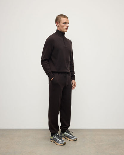 Johnstons of Elgin AW25 Men's Knitwear Molasses Tapered Cashmere Brown Joggers KBP00948SB7290