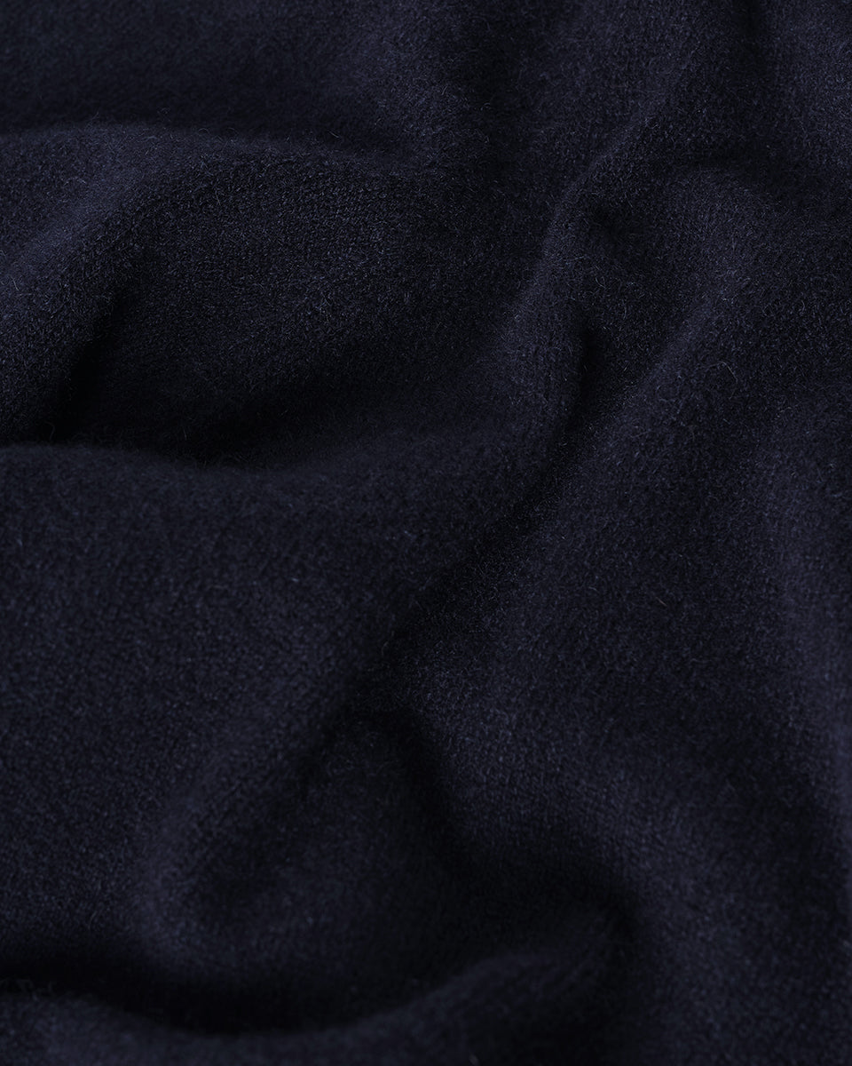 Johnstons of Elgin AW25 Women's Knitwear Dark Navy Slouchy Cashmere Trousers KBP00957SD7286