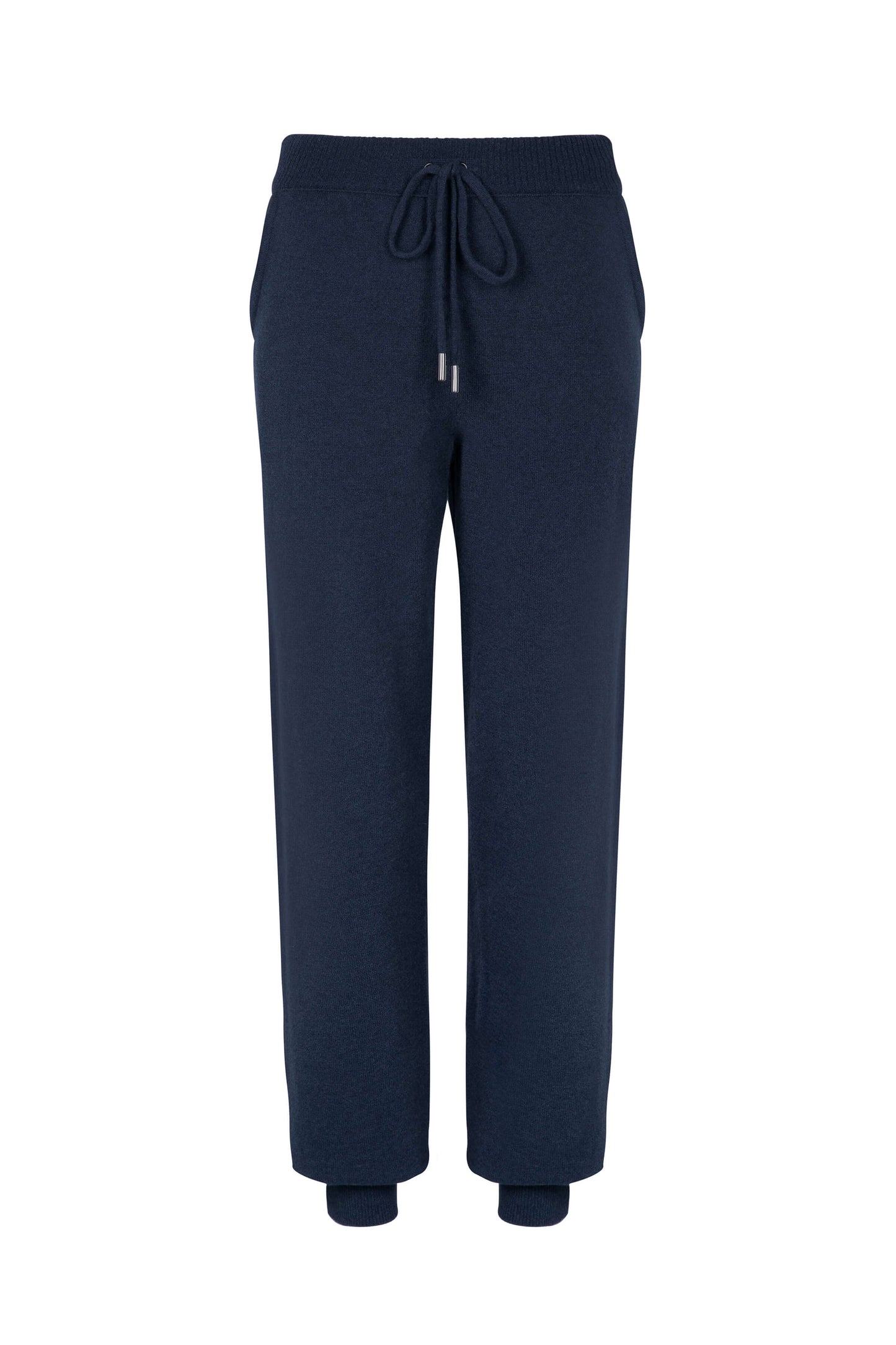 Johnstons of Elgin Womens Knitwear Mazarine Blue Cashmere Joggers KBP04792SD7351
