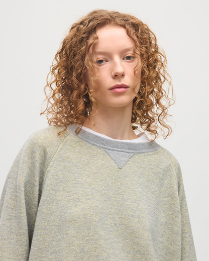 JOHNSTONS OF ELGIN BEACH SWEATSHIRT YELLOW 100% CASHMERE UBU01065Q25953