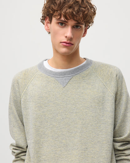 JOHNSTONS OF ELGIN BEACH SWEATSHIRT YELLOW 100% CASHMERE KBU01065Q25953