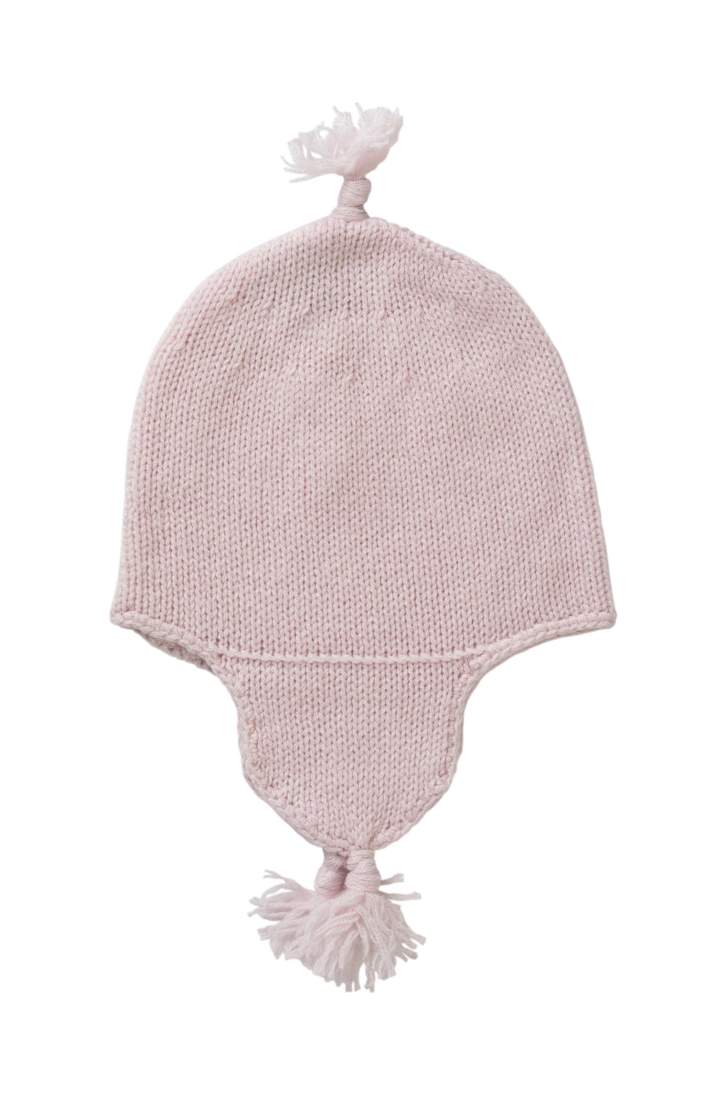 Johnstons of Elgin’s Baby's 1st Cashmere Accessories Gift Set with Blush Pink Cashmere Baby Hat on a white background AW21GIFTSET20B