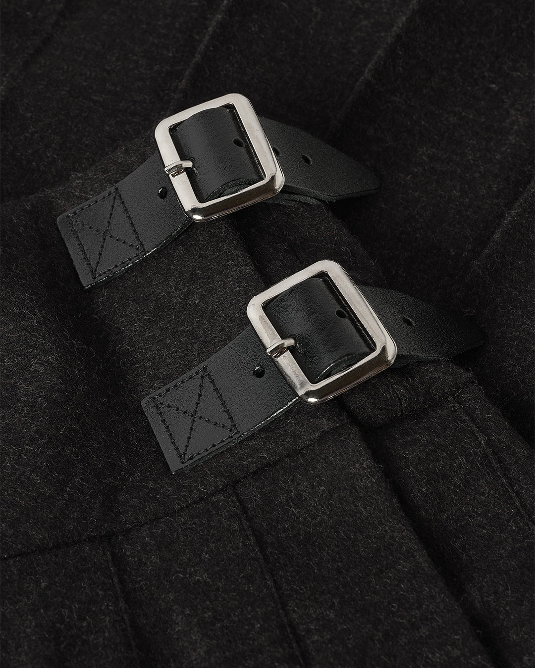 LE KILT X JOHNSTONS OF ELGIN SHIRT CHARCOAL CASHMERE KILT TB000845RU7750