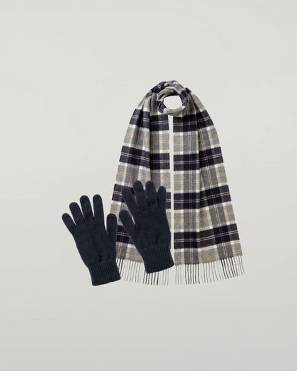 Johnstons of Elgin Women's Silver Bannockbane Cashmere Accessories Gift Set 365GIFTSET7D