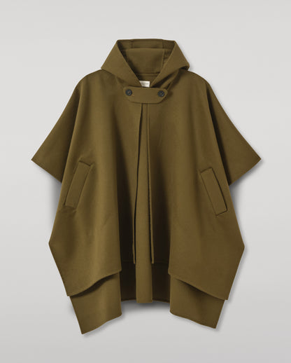 JOHNSTONS OF ELGIN WOMENS HOOLIE DF CM TAILORED HOODED CAPE GREEN 100% CASHMERE TA000677RU6420ONE