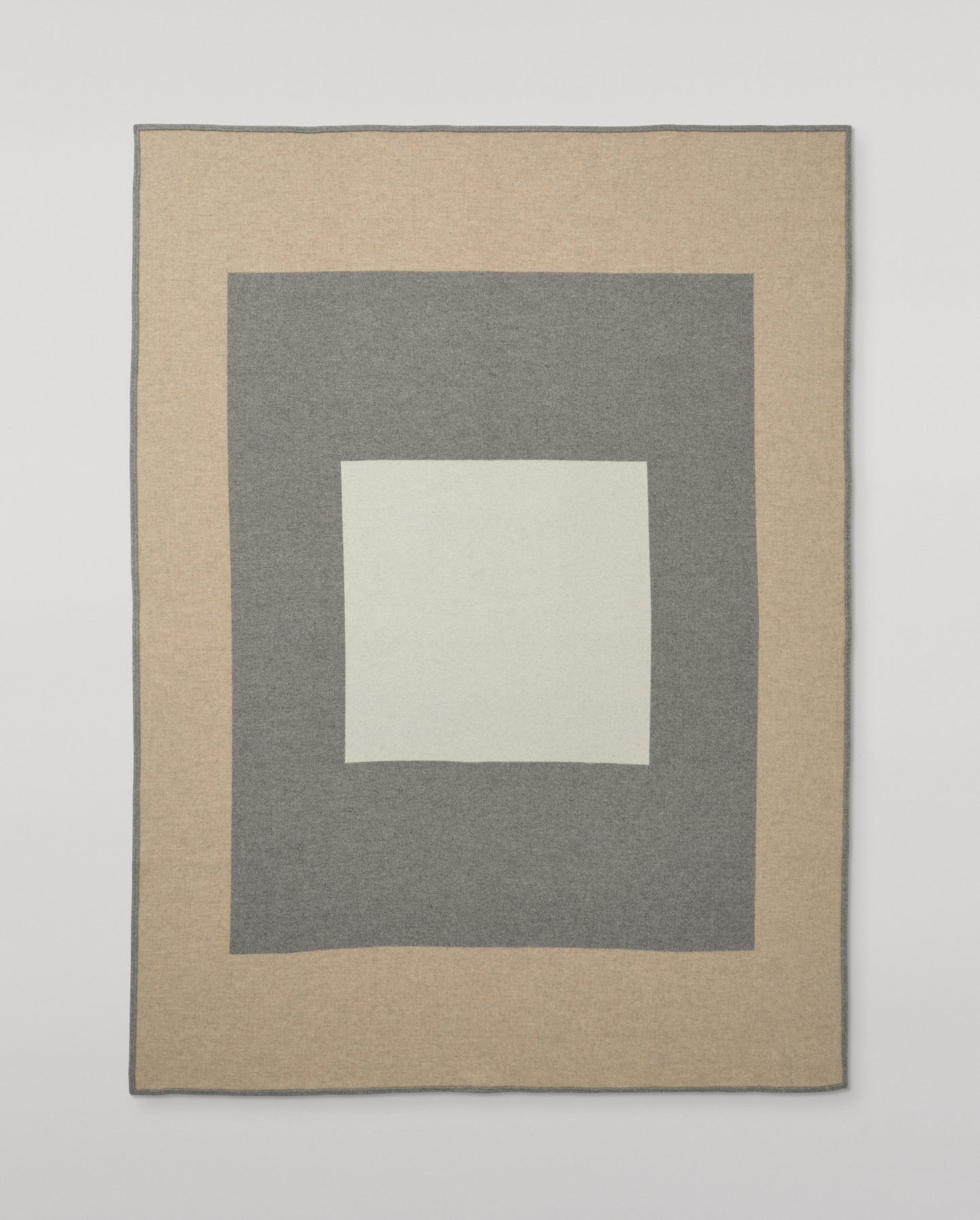 Johnstons of Elgin 100% Cashmere Art Geometric Blanket in Contemporary Neutral, Grey & Beige TA000683RU7763ONE