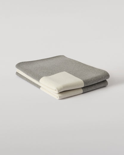 Johnstons of Elgin 100% Cashmere Art Geometric Blanket in Contemporary Neutral, Grey & Beige TA000683RU7763ONE