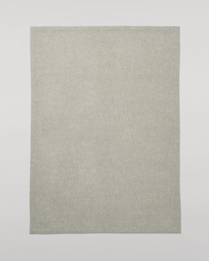 Johnstons of Elgin Made to order Cashmere Blanket available in 4 sizes in Silver & White  RU6322ONE