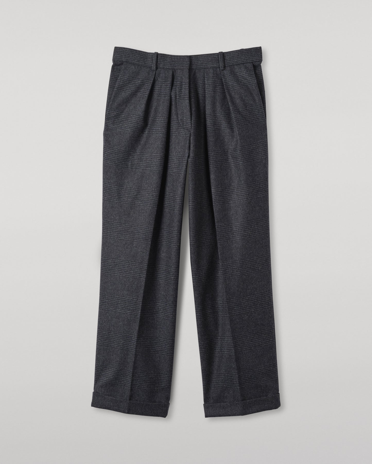 JOHNSTONS OF ELGIN WOMENS MACARA WOOL CM PLEATED TROUSERS 90% WOOL, 10% CASHMERE TB000858RU7850
