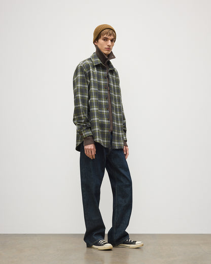 JOHNSTONS OF ELGIN MENS CAPERCAILLIE WOOL CM OVERSHIRT 90% WOOL, 10% CASHMERE TB000859RU7843