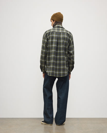 JOHNSTONS OF ELGIN MENS CAPERCAILLIE WOOL CM OVERSHIRT 90% WOOL, 10% CASHMERE TB000859RU7843