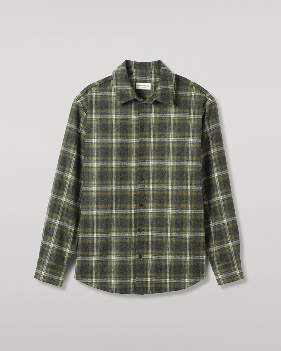JOHNSTONS OF ELGIN MENS CAPERCAILLIE WOOL CM OVERSHIRT 90% WOOL, 10% CASHMERE TB000859RU7843