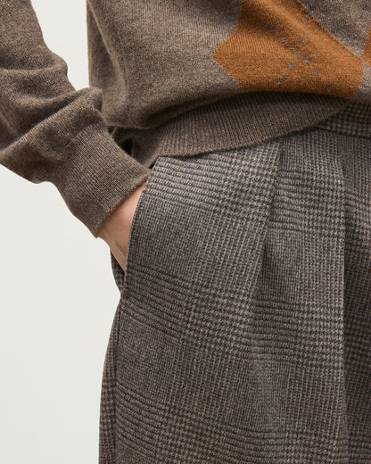 JOHNSTONS OF ELGIN MENS TRAQUAIR CASHMERE TROUSERS 90% WOOL, 10% CASHMERE TB000862RU7864