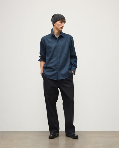 JOHNSTONS OF ELGIN MENS CORRIE WOOL CASHMERE OVERSHIRT 90% WOOL, 10% CASHMERE TB000865RU7853