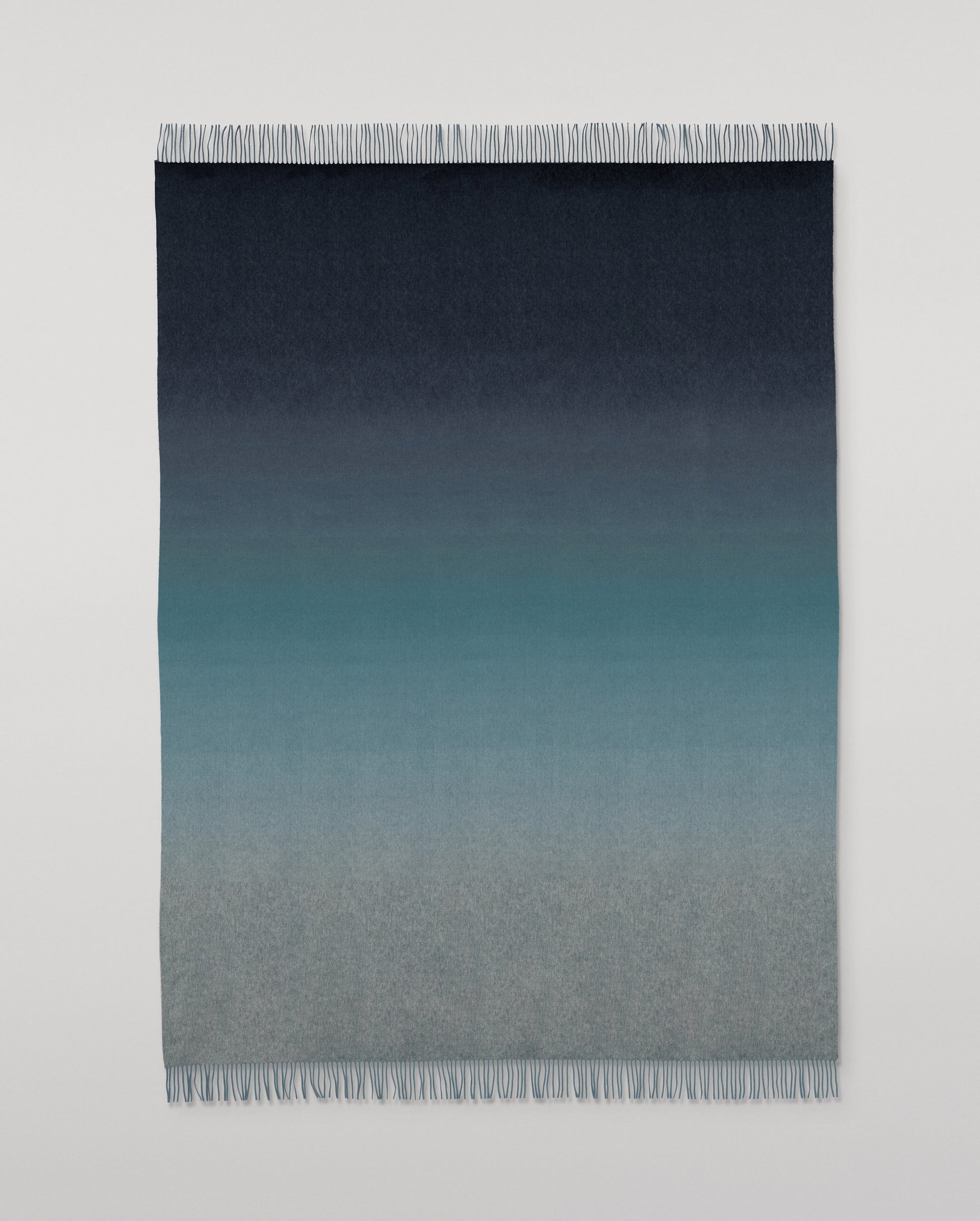 Johnstons of Elgin Umbra 100% Cashmere Blanket in Scapa Ombre Blue WA002665RU7770ONE