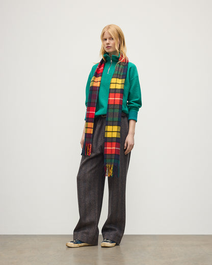 Johnstons of Elgin AW25 Woven Accessories Buchanan Buchanan Tartan Wide Cashmere Scarf WA000057KU0310ONE