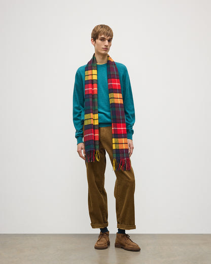 Johnstons of Elgin AW25 Woven Accessories Buchanan Buchanan Tartan Wide Cashmere Scarf WA000057KU0310ONE