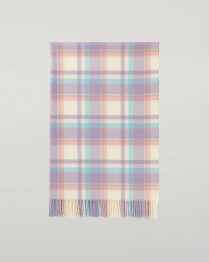 Johnstons of Elgin Baby Blanket Collection Lilac Pink Check Cashmere Baby Blanket WA001954RU7475ONE