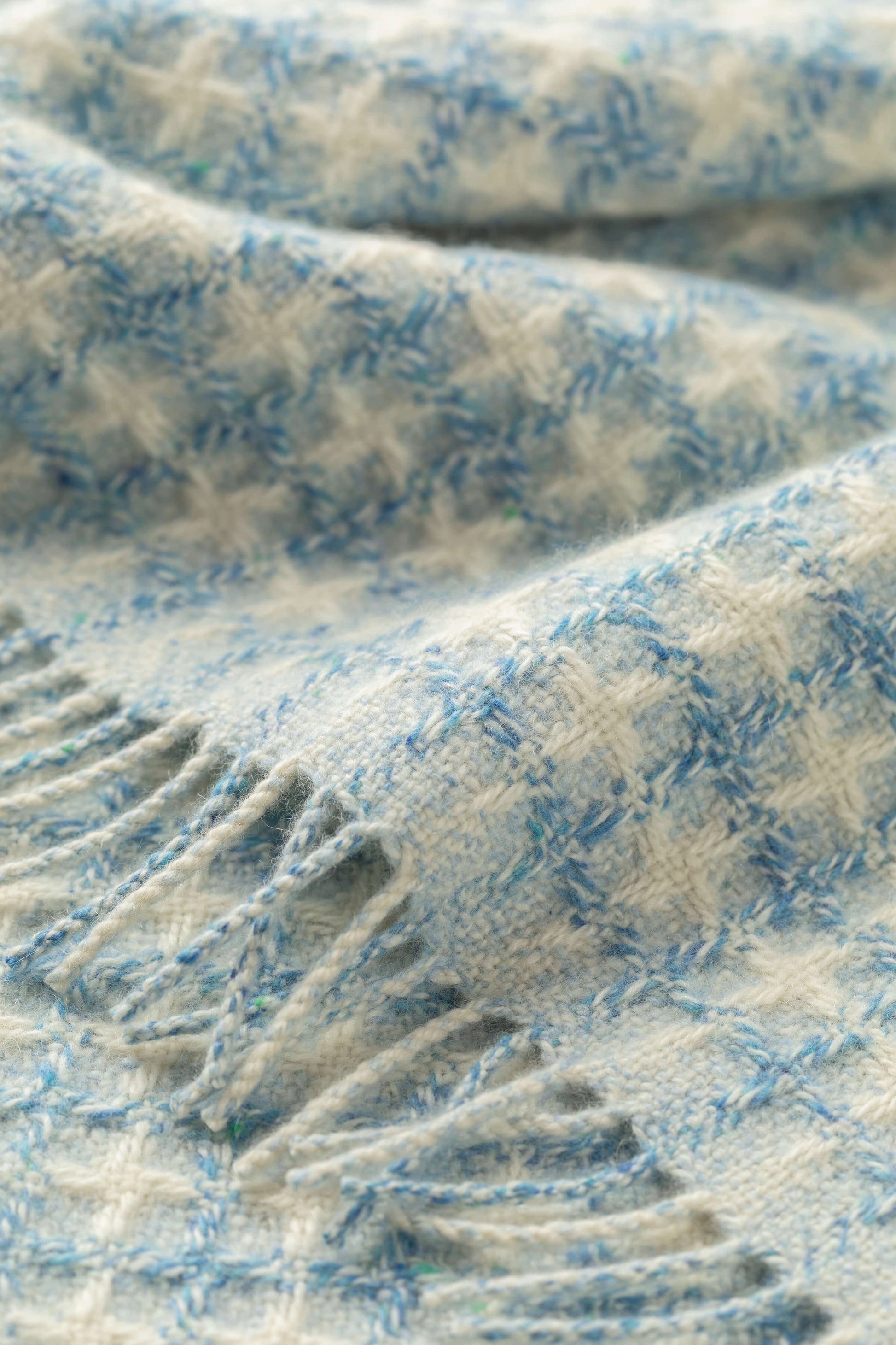 Johnstons of Elgin 2024 Baby Blanket Collection Blue Donegal Cashmere Baby Blanket WA001955RU7540ONE