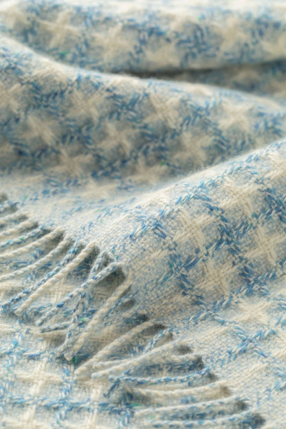 Johnstons of Elgin 2024 Baby Blanket Collection Blue Donegal Cashmere Baby Blanket WA001955RU7540ONE