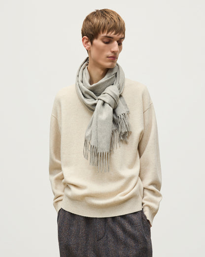 JOHNSTONS OF ELGIN CASHMERE CAPSULE SCARF GREY 50% CASHMERE, 50% RECYCLED CASHMERE WA002655RU7815ONE