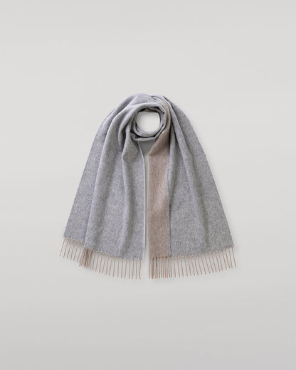 JOHNSTONS OF ELGIN NATURAL BARD SCARF 100% CASHMERE WA002560RU7726ONE