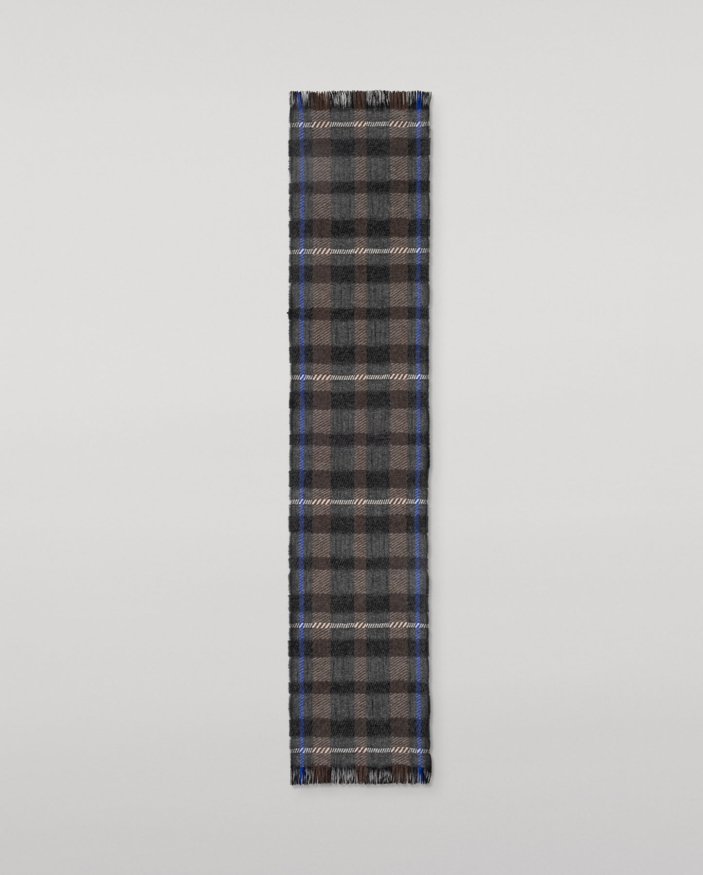 JOHNSTONS OF ELGIN CASHMERE CROWE SCARF DARK GREY 100% CASHMERE WA002615RU7819ONE