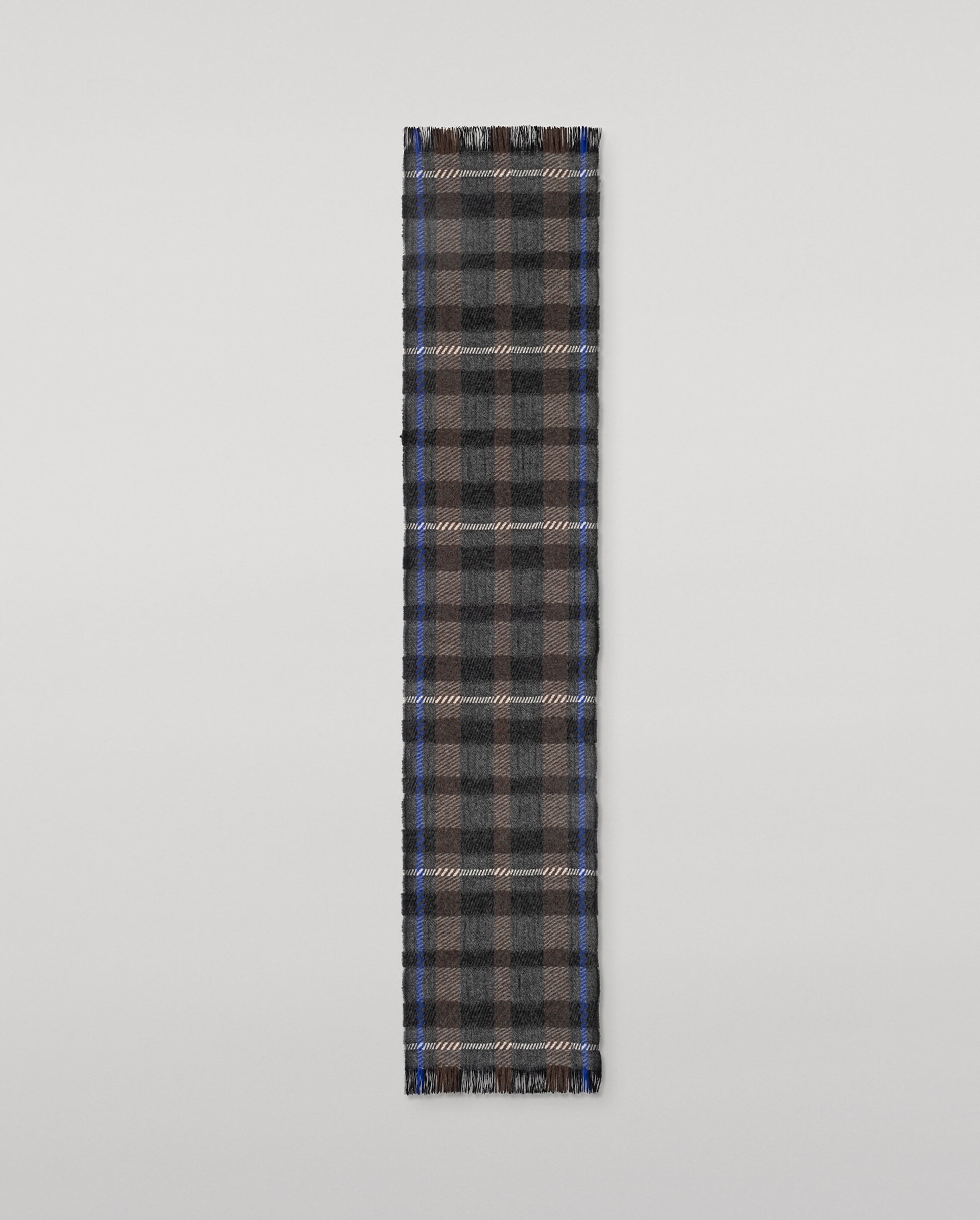 JOHNSTONS OF ELGIN CASHMERE CROWE SCARF DARK GREY 100% CASHMERE WA002615RU7819ONE