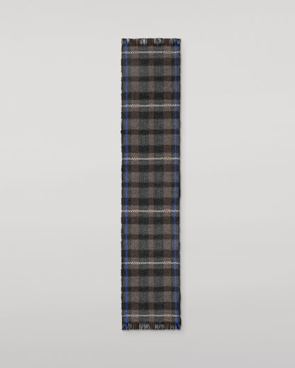 JOHNSTONS OF ELGIN CASHMERE CROWE SCARF DARK GREY 100% CASHMERE WA002615RU7819ONE