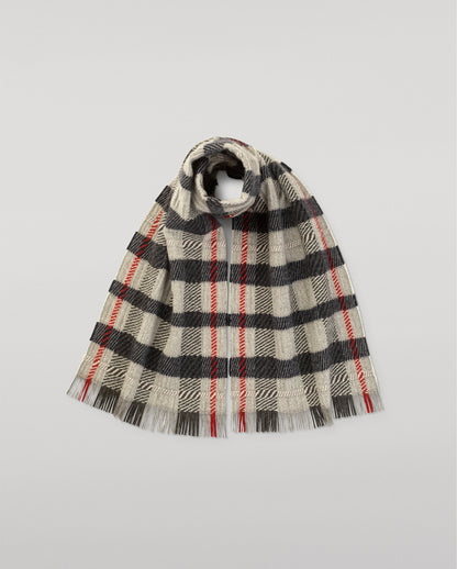 JOHNSTONS OF ELGIN CASHMERE CROWE SCARF GREY 100% CASHMERE WA002615RU7820ONE
