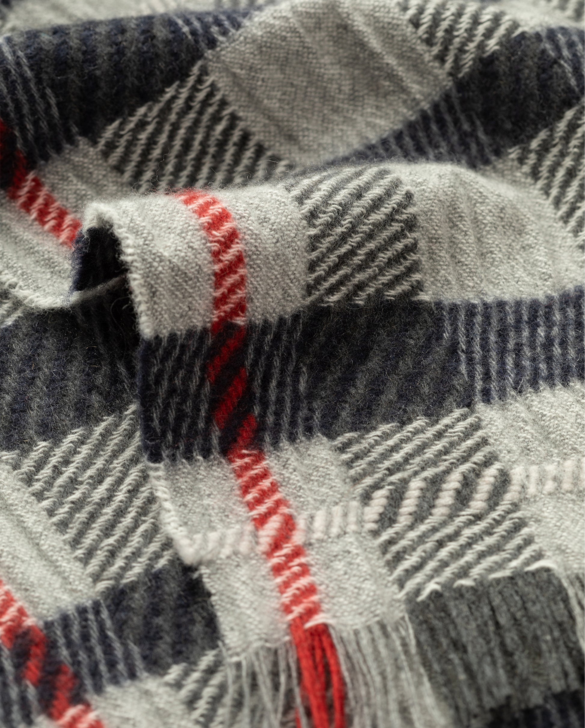 JOHNSTONS OF ELGIN CASHMERE CROWE SCARF GREY 100% CASHMERE WA002615RU7820ONE