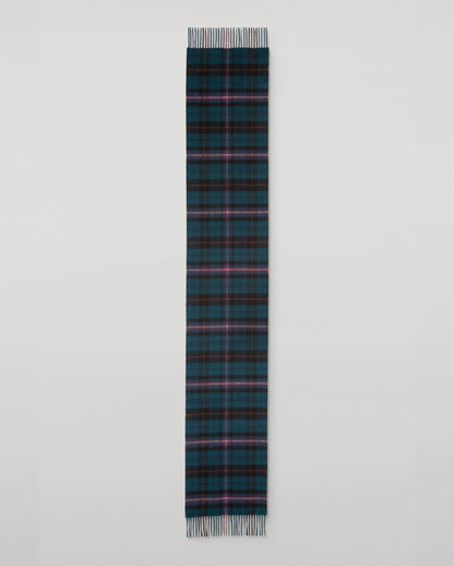 JOHNSTONS OF ELGIN CASHMERE PLAID SCARF BOTTLE GREEN 100% CASHMERE WA002634RU7790ONE
