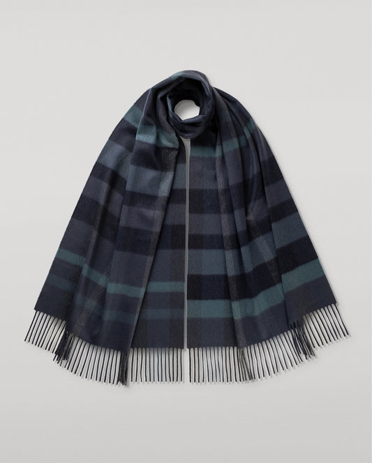 JOHNSTONS OF ELGIN CASHMERE MULTI CHECK SCARF 100% CASHMERE WA002635RU7753ONE