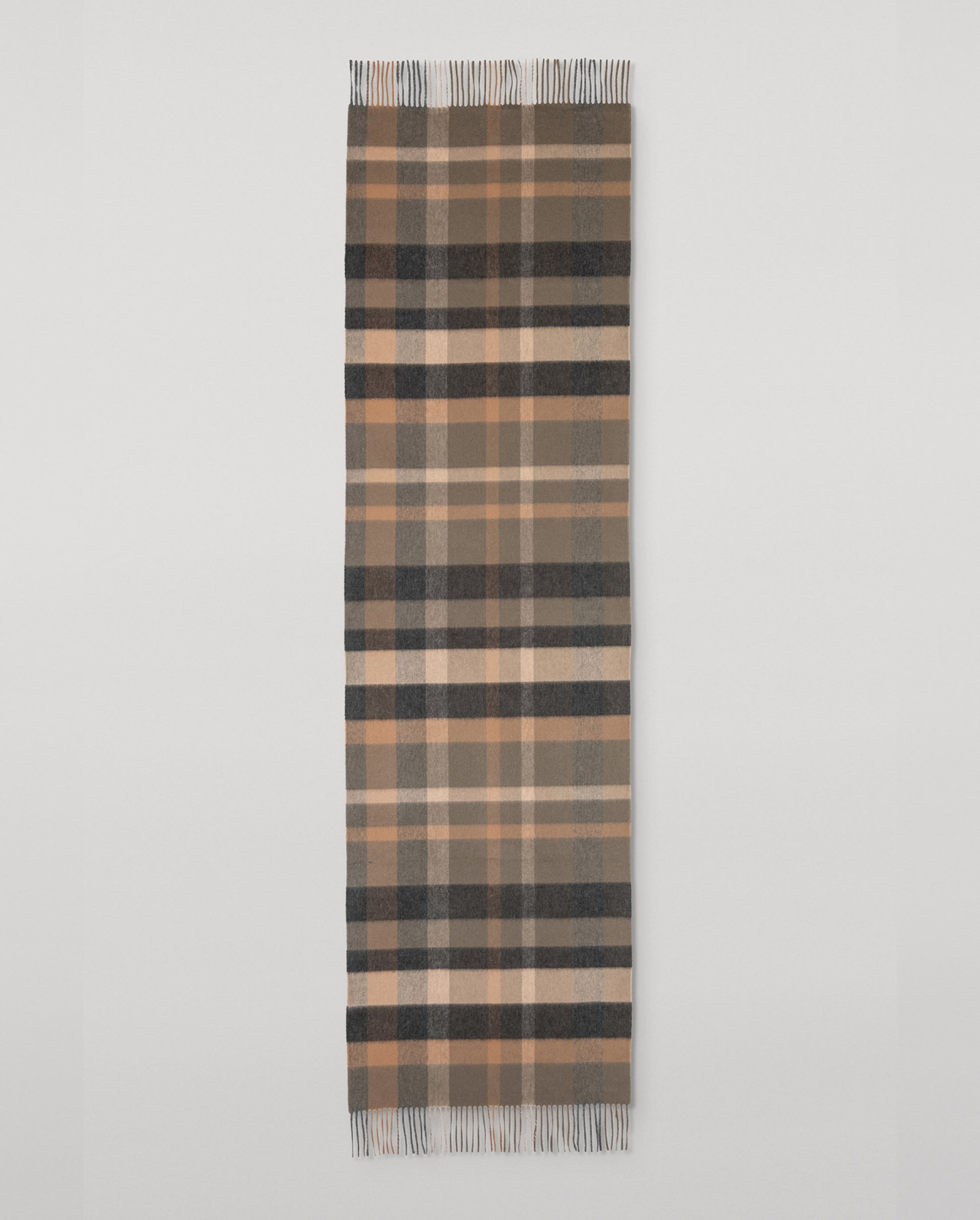 JOHNSTONS OF ELGIN CASHMERE MULTI CHECK SCARF 100% CASHMERE WA002635RU7754ONE