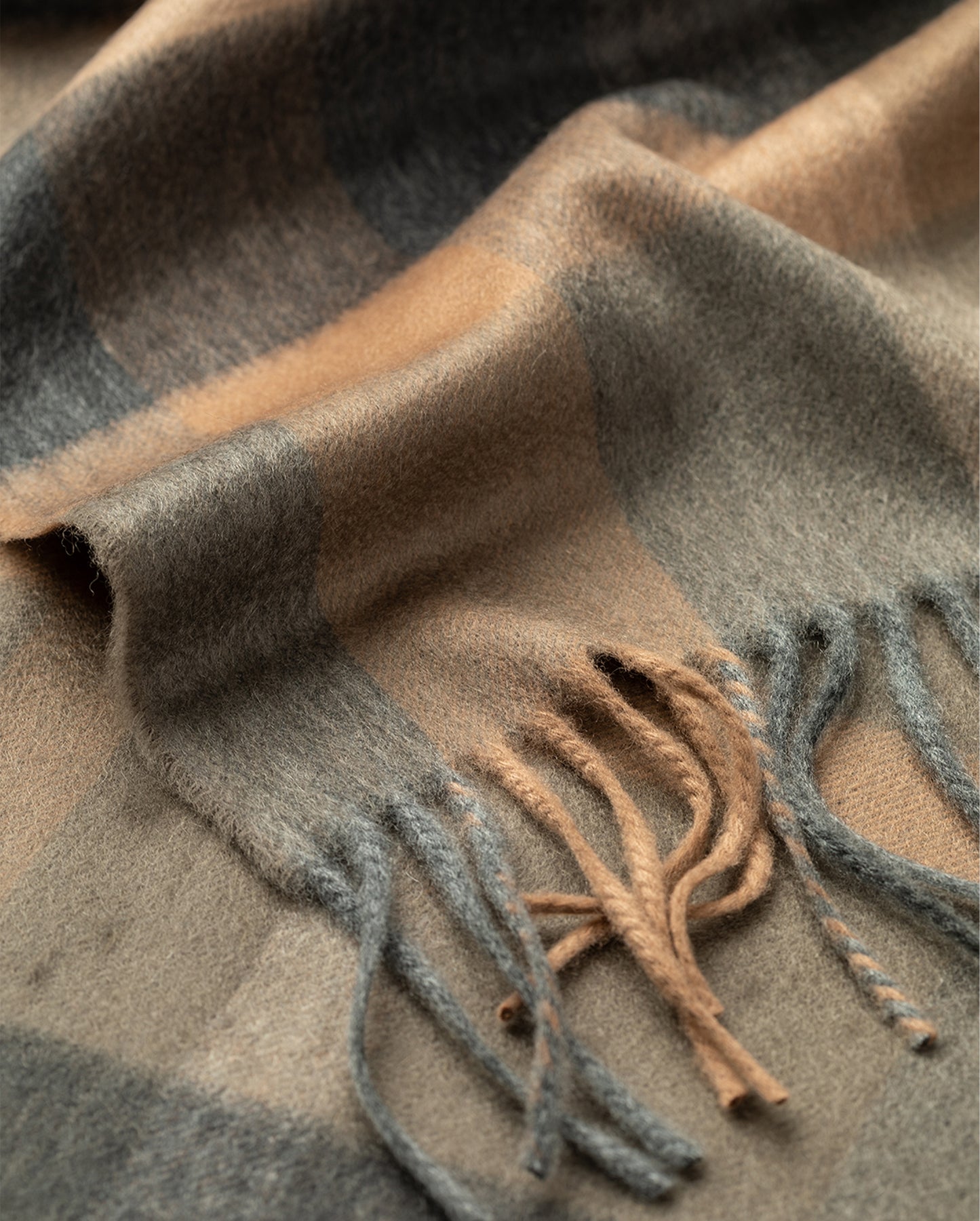 JOHNSTONS OF ELGIN CASHMERE MULTI CHECK SCARF 100% CASHMERE WA002635RU7754ONE