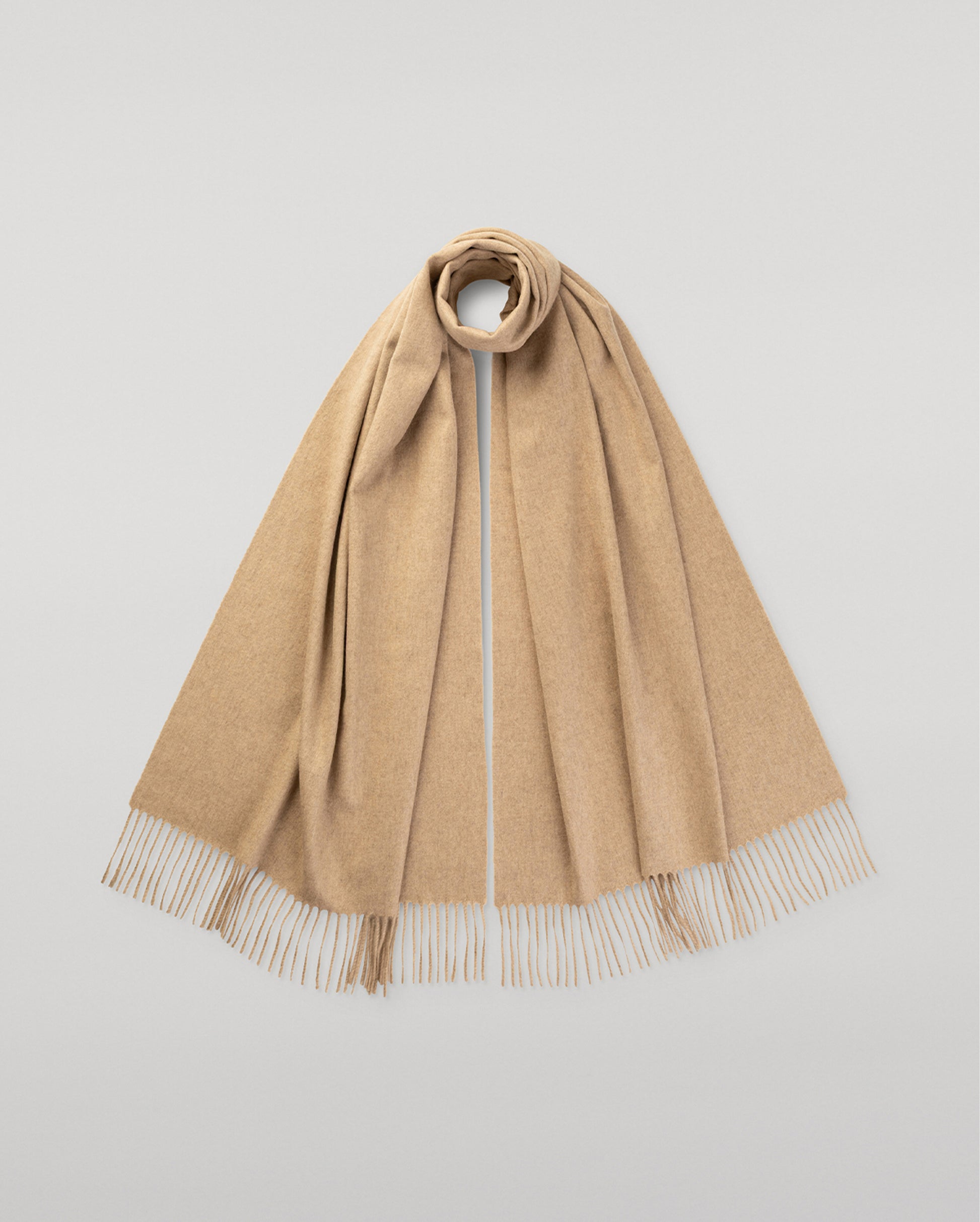 JOHNSTONS OF ELGIN CASHMERE CAPSULE SCARF NATURAL 50% CASHMERE, 50% RECYCLED CASHMERE WA002656RU7816ONE