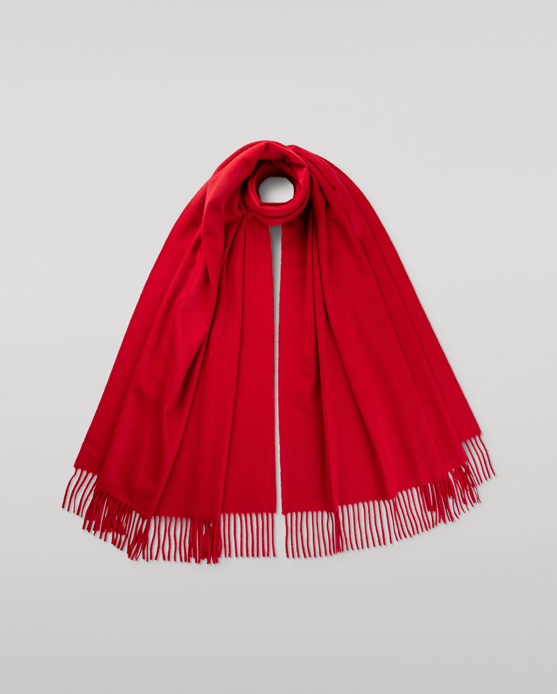 JOHNSTONS OF ELGIN CLASSIC CASHMERE STOLE RED 100% CASHMERE WA000056SE7461ONE