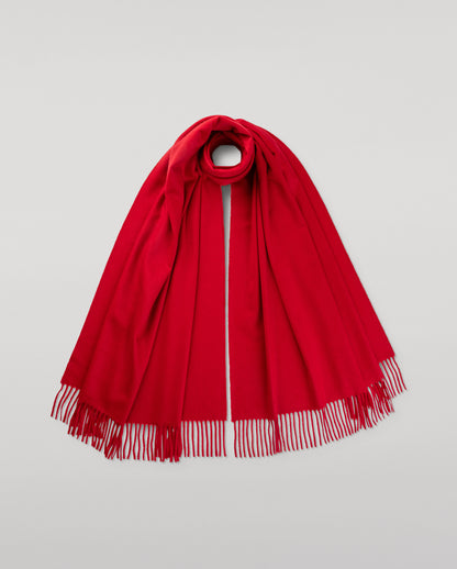 JOHNSTONS OF ELGIN CLASSIC CASHMERE STOLE RED 100% CASHMERE WA000056SE7461ONE