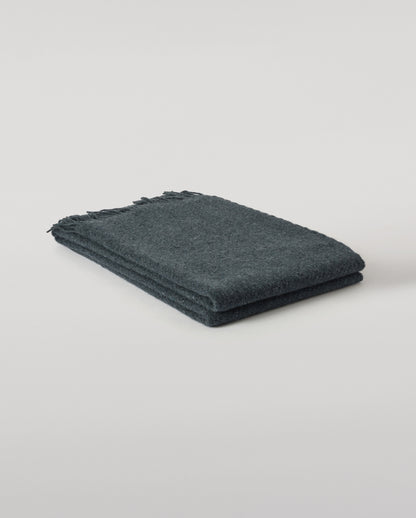 Johnstons of Elgin Lofty Cashmere Blanket in Storm Blue WAC02308RU7654ONE