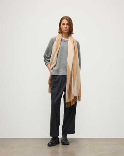 Johnstons of Elgin Vicuna  Chevron Cashmere & Vicuña Stole WV000016RU5636N/A